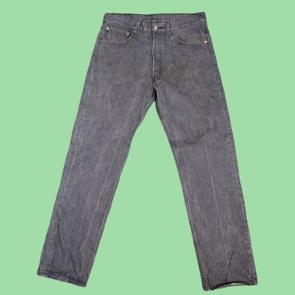 Levi's 501 XX Red Tab Loose Wrinkle Gray W32 L32 - Picture 2 of 8